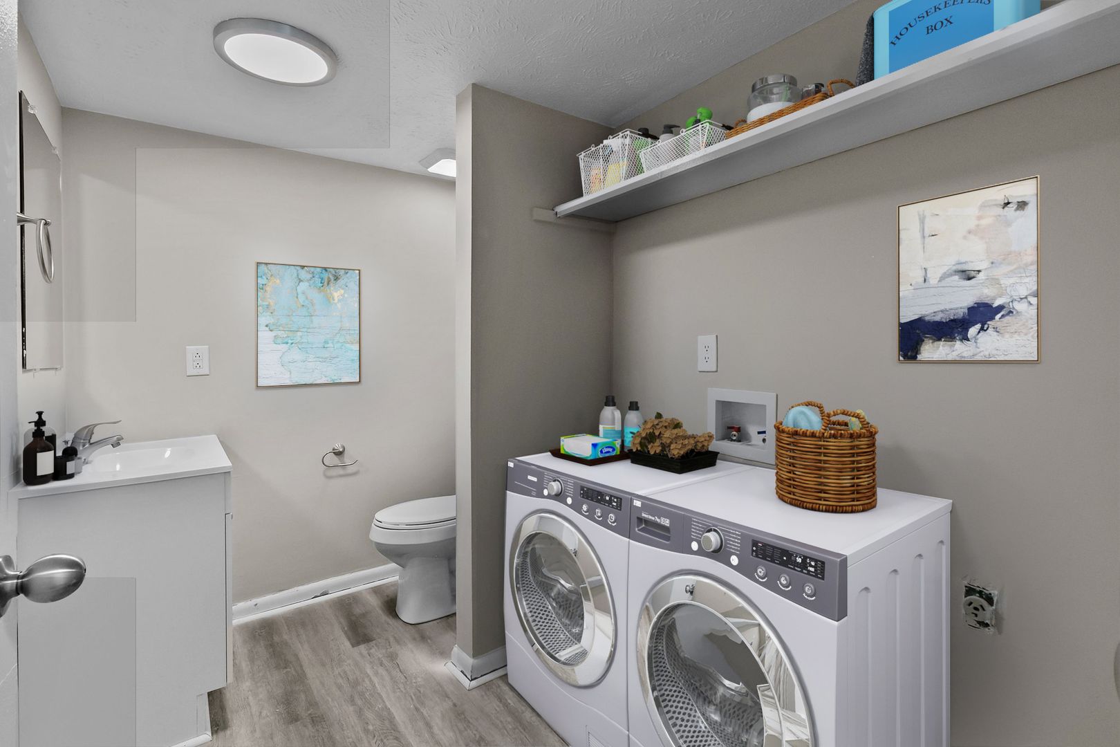 Laundry room at Elizabeth Street Townhouses