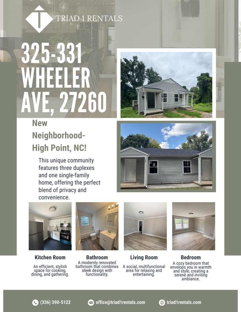 High Point Apartment: 327 Wheeler Ave.