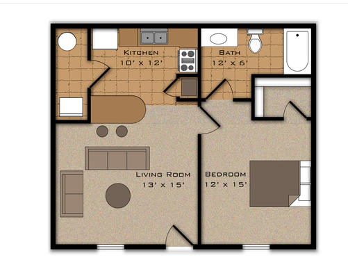 1 Bed Renovated 700 s.f. – photo 1