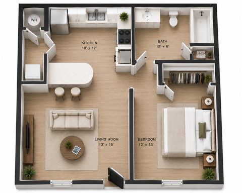1 Bed Renovated 700 s.f. – photo 1
