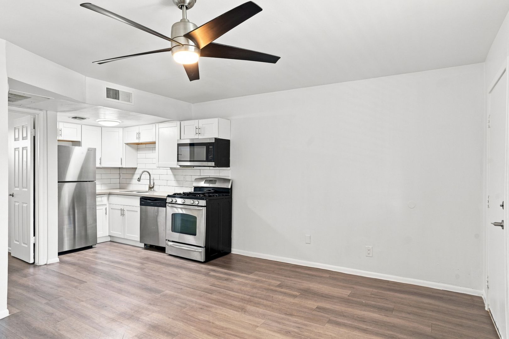 Unfurnished apartment interior — representative home at The Element.