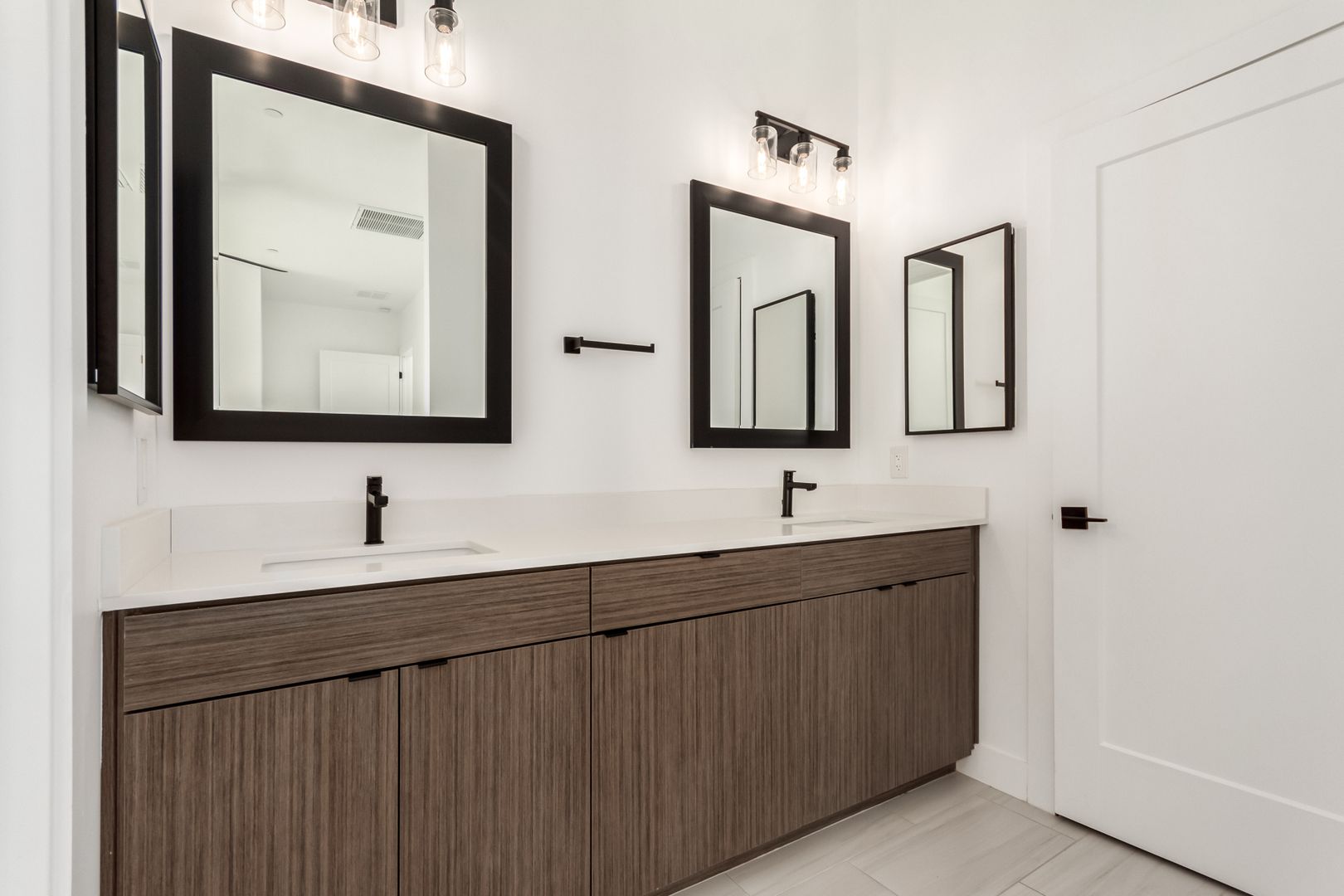 Apartment bathroom — representative home at Arcadia 15.