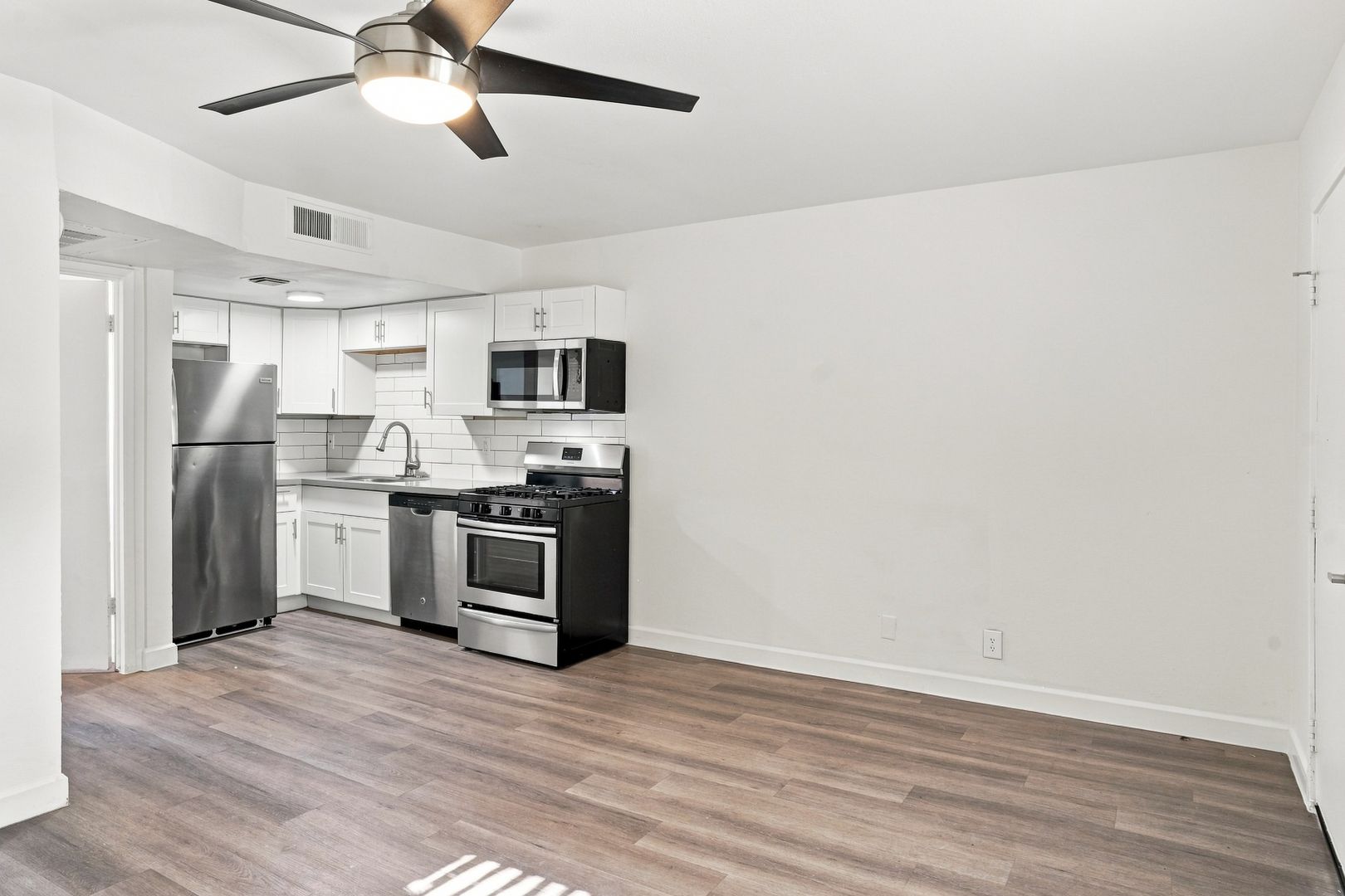 Unfurnished apartment interior — representative home at The Element.