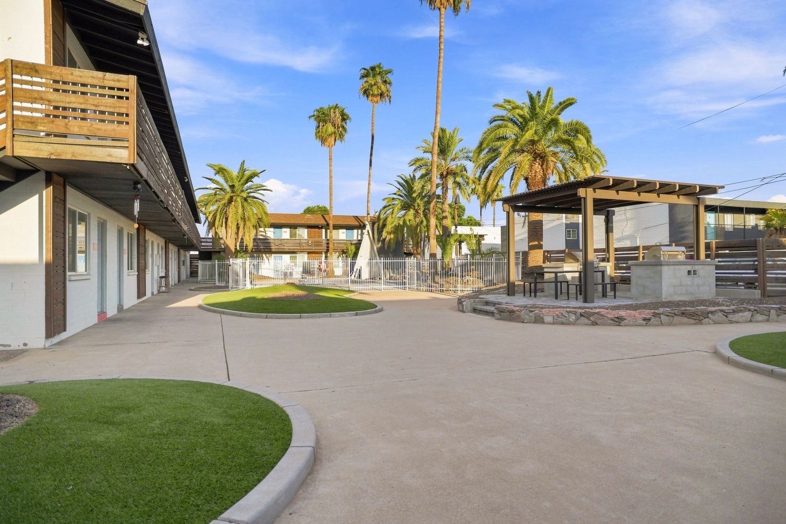 Shared outdoor space at The Element.