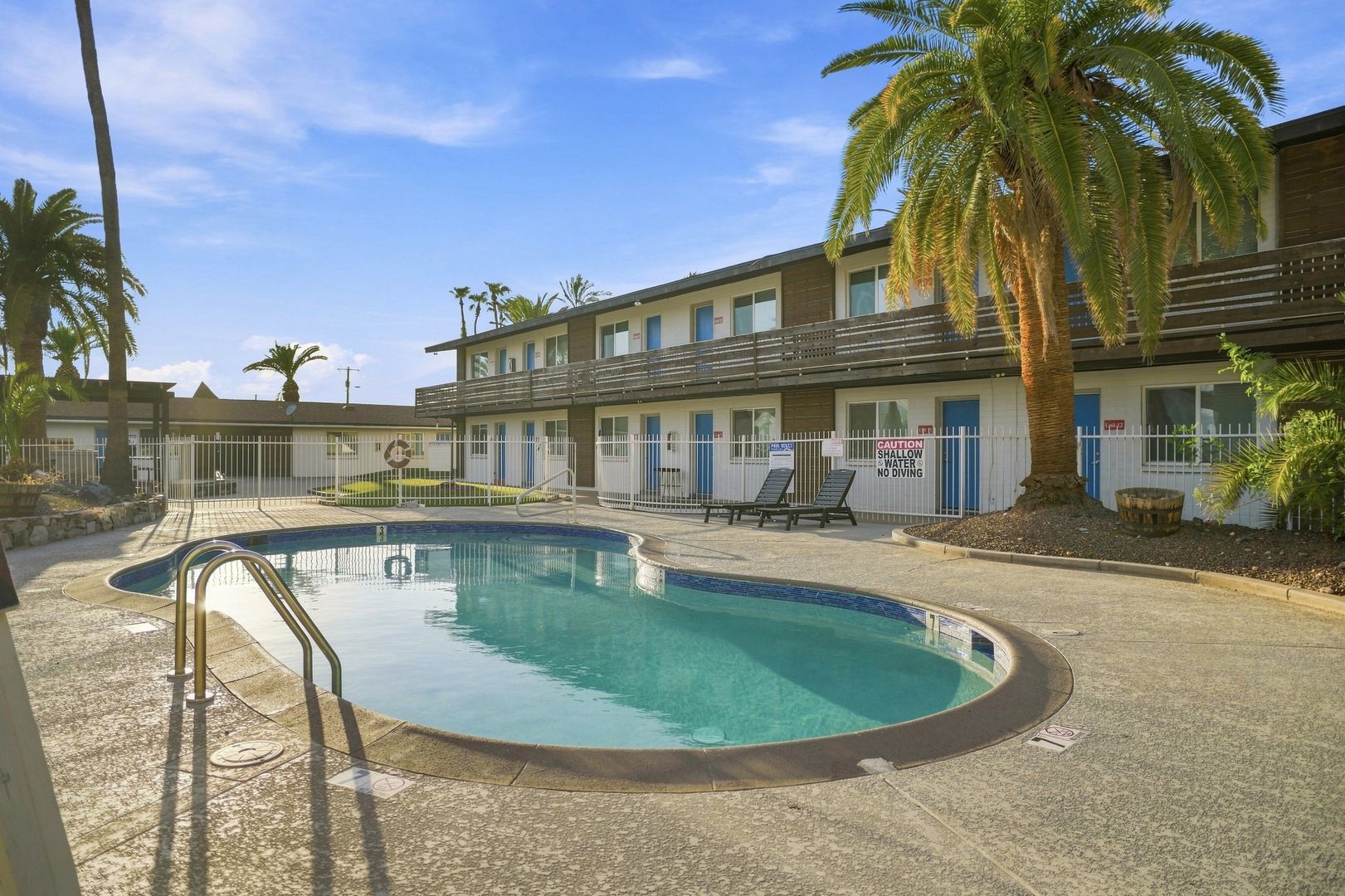 Pool and poolside area at The Element.