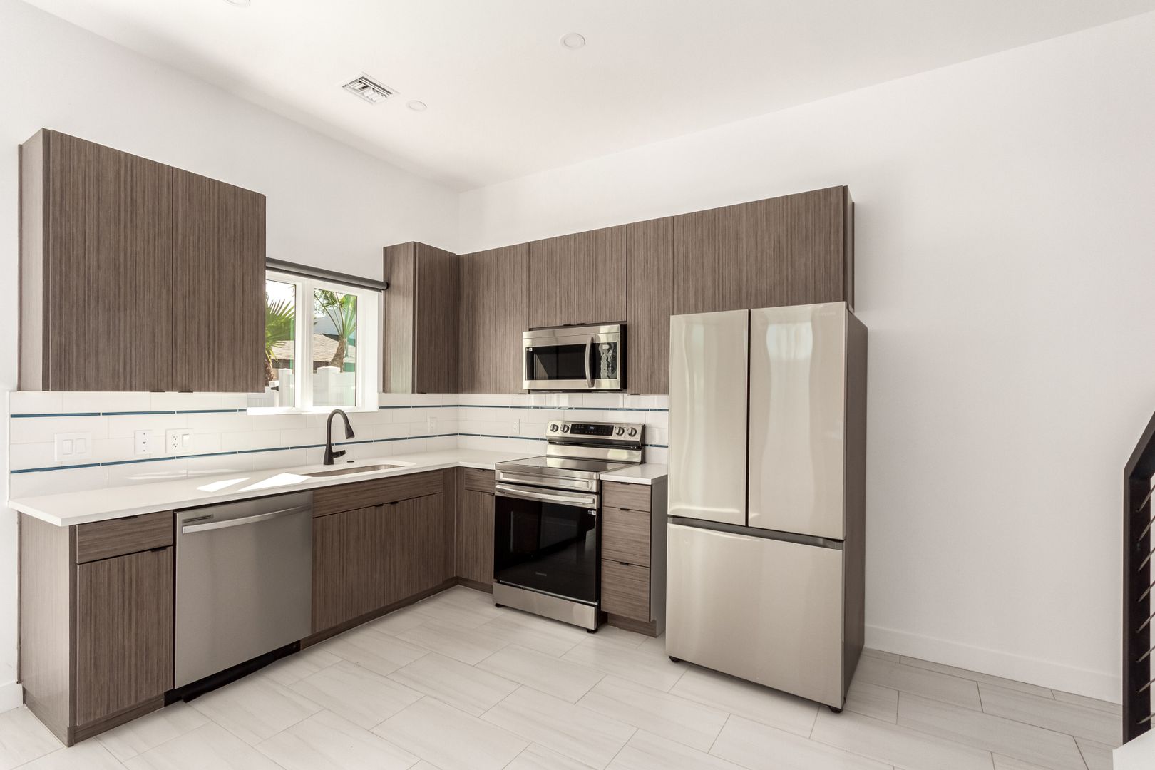 Apartment kitchen — representative home at Arcadia 15.