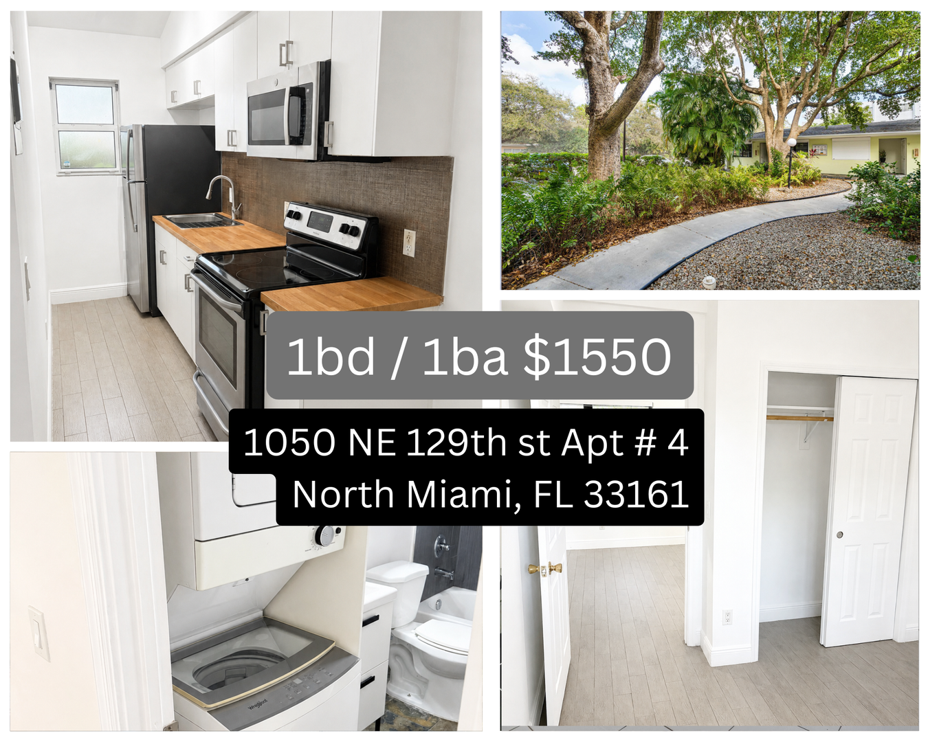 North Miami Apartment: 1050 NE 129th st