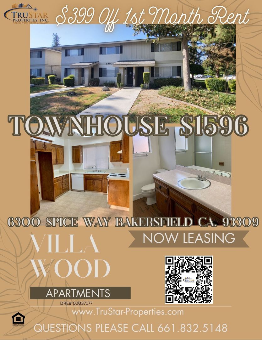 Bakersfield Townhome: 6300 Spice Way