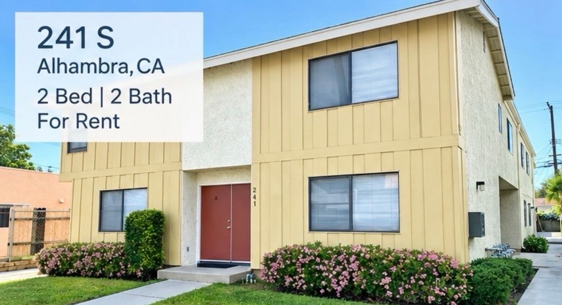 Alhambra Apartment: 241 S. Curtis Ave