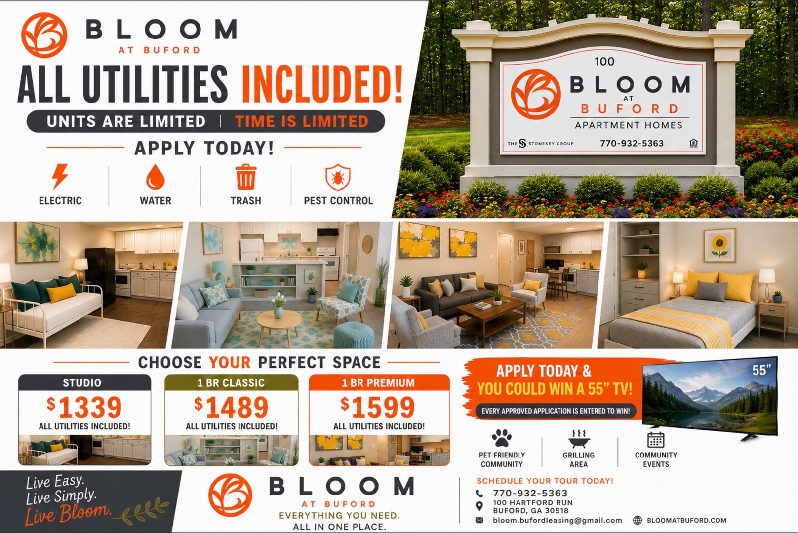 Buford Apartment: 100 Hartford Run NE