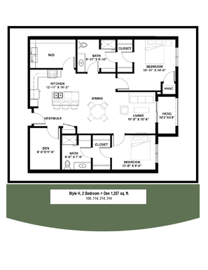 Absolutely Stunning 2 Bedroom Apartment! Includes one underground parking space! – photo 1