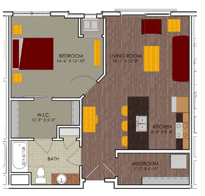 Comfortable One Bedroom! Re-Rental Period: (4/18/22 - 7/31/22) Re-Rental Price: $1,619.00 SPECIAL PROMOTION - Move in April and April Rent is Free – photo 1