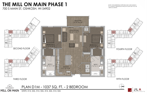 Stunning 2-Bedroom with a Private Balcony – photo 1