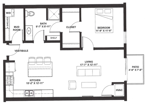 Beautiful One Bedroom with Patio – photo 1