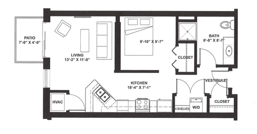 Wonderful Studio with Patio! – photo 1