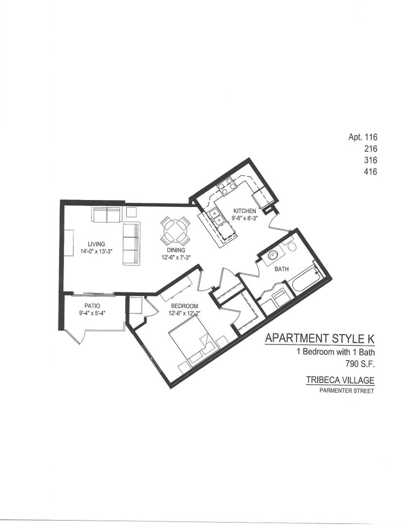 MIDDLETON Apartment: 3700 PARMENTER ST