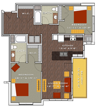 Brand New Two Bedroom Two Bathroom – photo 1