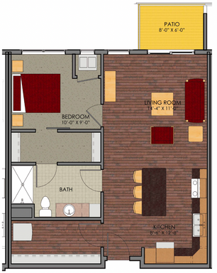 Brand New One Bedroom with Luxury Finishes – photo 1