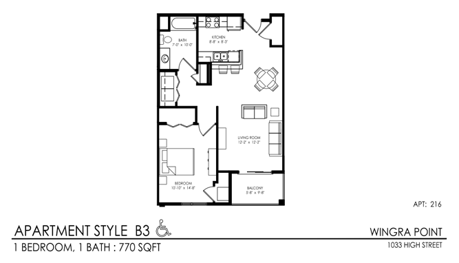 MADISON Apartment: 1033 HIGH ST