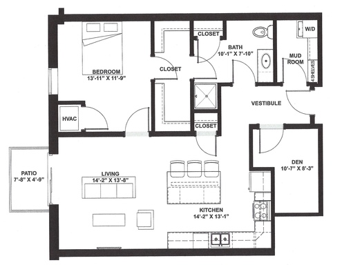 Beautiful One Bedroom plus Den – photo 1