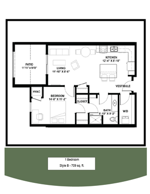 Spacious 1 Bedroom. Underground Parking included in most apartments! – photo 1