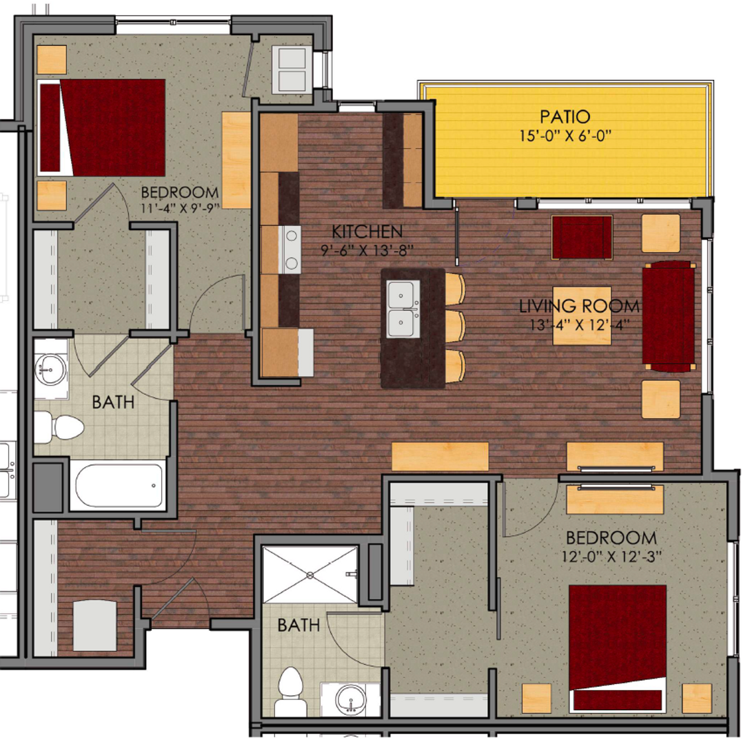 Madison Apartment: 4708 Creekwood Lane