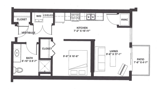 Amazing Studio with Patio! – photo 1