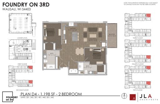 Stunning Corner 2-Bedroom with a Private Balcony – photo 1