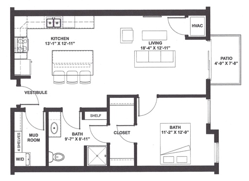 Fully Furnished One Bedroom Apartment! – photo 1