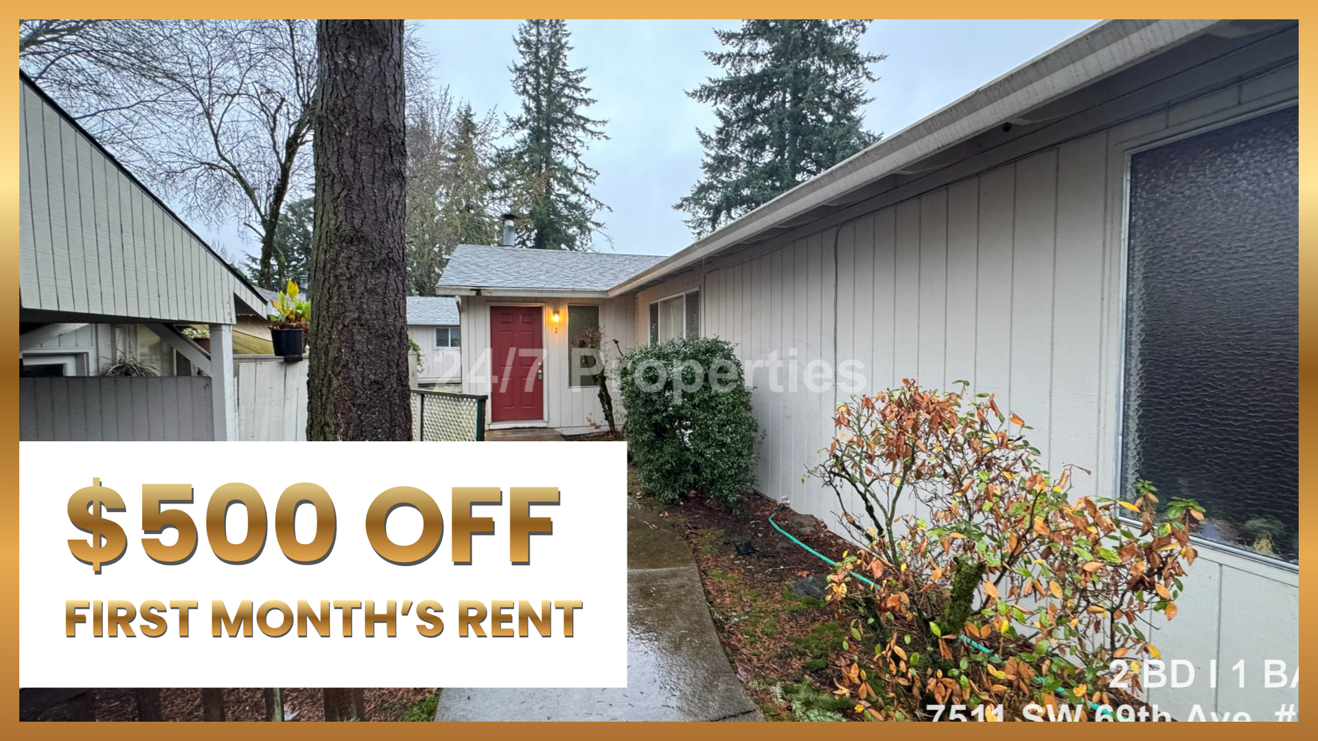 Portland Apartment: 7511 SW 69th Ave.