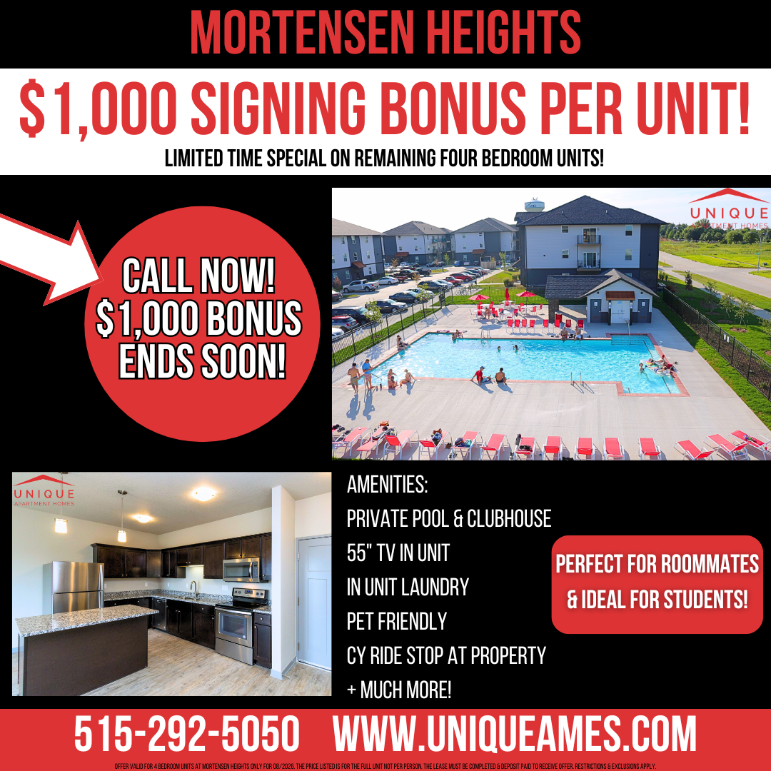 Ames Apartment: 5430 Mortensen Road