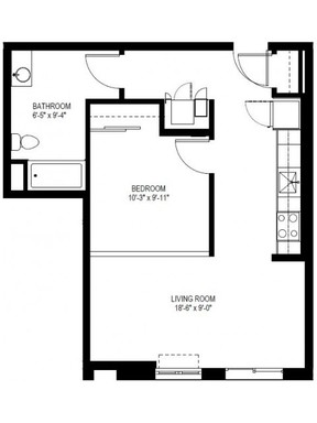 Spacious 1 Bed with Juliette Balcony!! – photo 1
