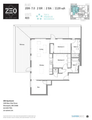 ZEO's Crown Jewel — Penthouse 2BR/2BA + Den with 350 sq ft Wrap-Around Balcony & Panoramic Views – photo 1