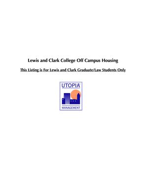 Lewis & Clark Graduate /Law Students ONLY – photo 1