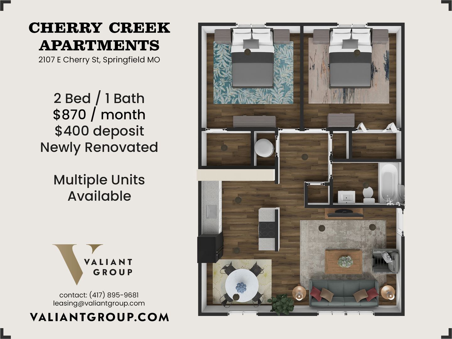 Springfield Apartment: 2107 East Cherry Street