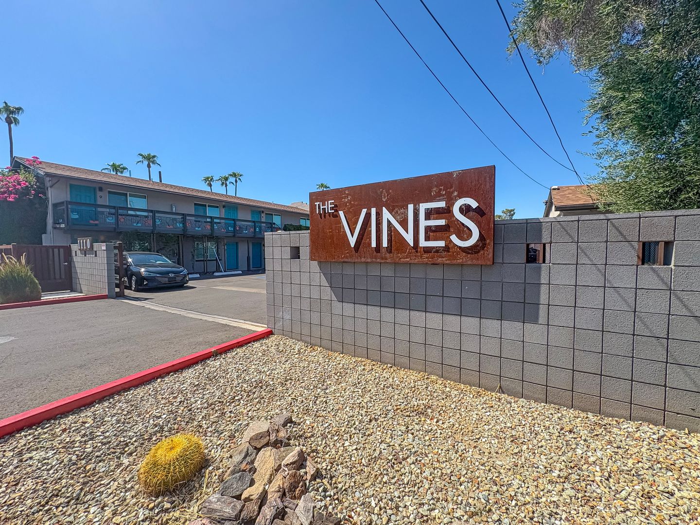 Building exterior at The Vines.