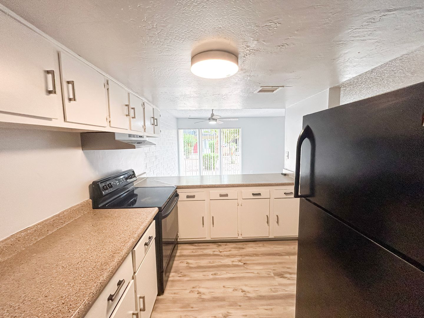 Representative apartment kitchen at Villa Serena.