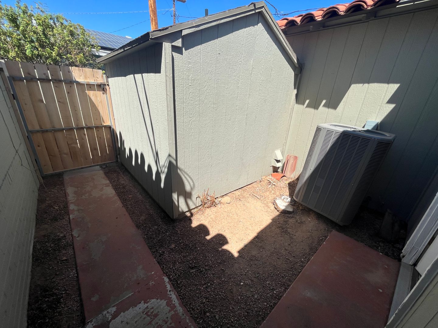 Shared outdoor space at San Juan Apartments.