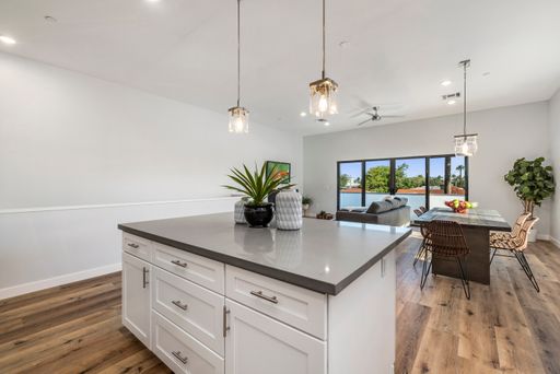 Apartment kitchen — representative home at Halcyon on Cheery Lynn.