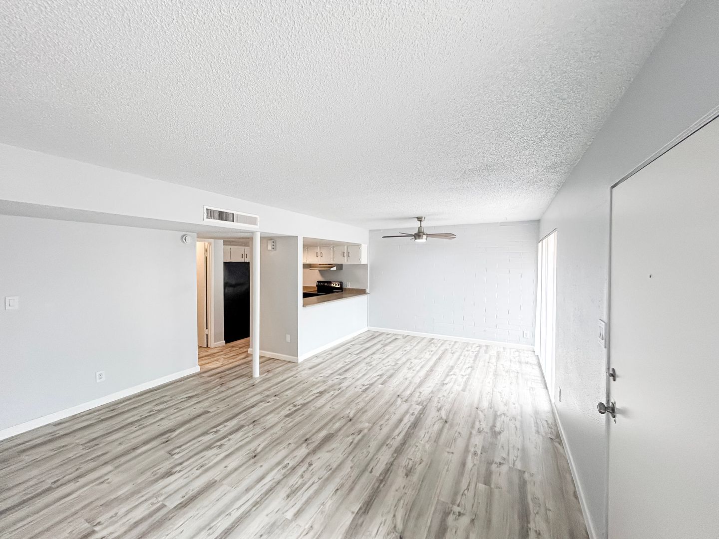 Representative unfurnished apartment interior at Villa Serena.