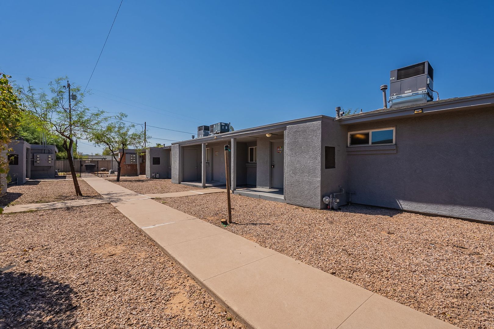 Building exterior at 301 Courtyard Living.