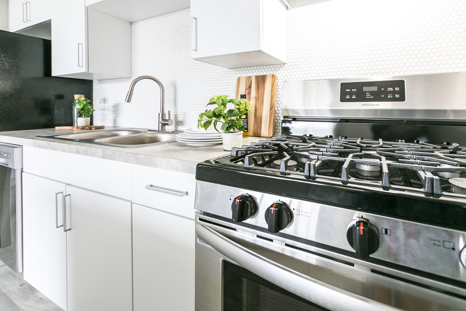 Apartment kitchen — representative home at The Marlowe.