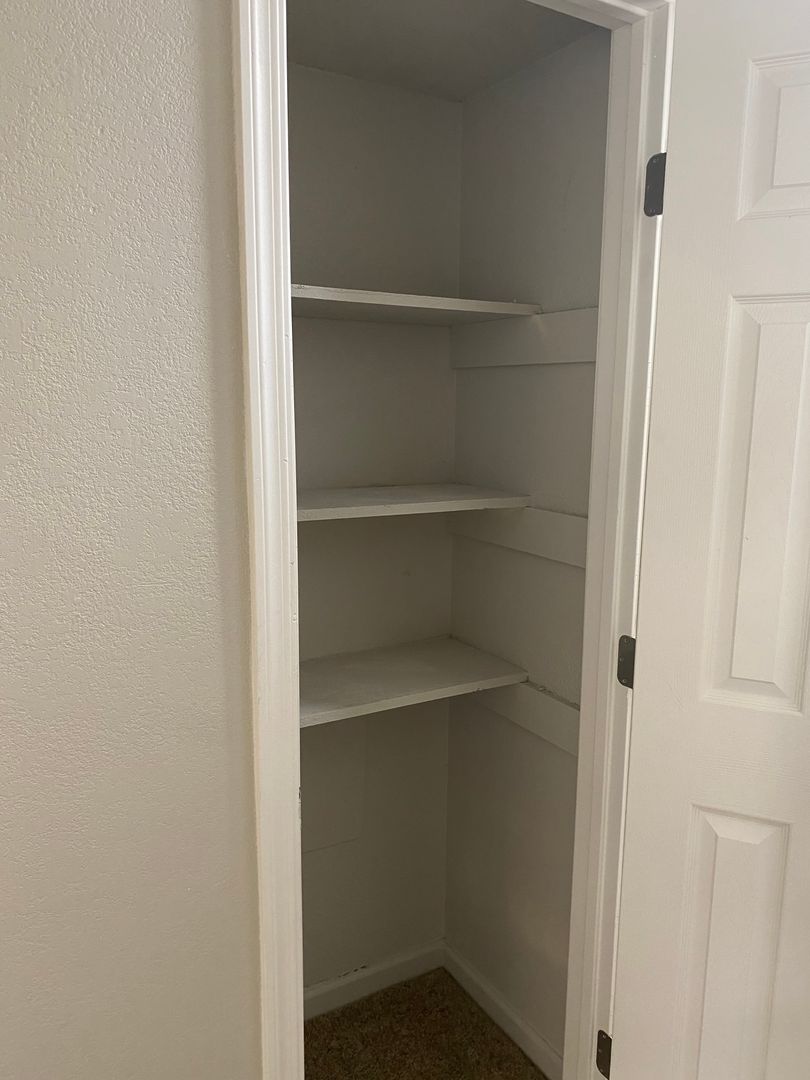Representative closet storage at The Spot.