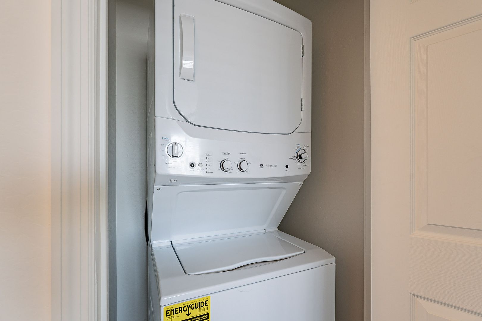 In-home laundry area — representative home at La Vie.