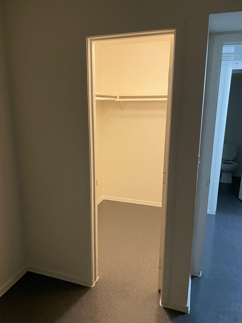 Representative closet storage at Starlight Apartments.