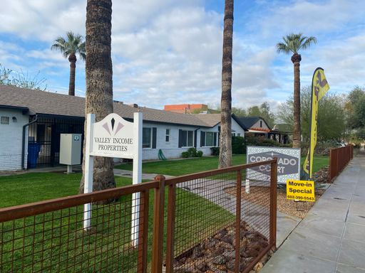 1st month free if you apply by 8/1/26 Discover Serenity in the Heart of Downtown Phoenix with a 2 Bed, 1 Bath Gem, Private Front Patio, and Secluded Backyard Bliss!" – photo 1