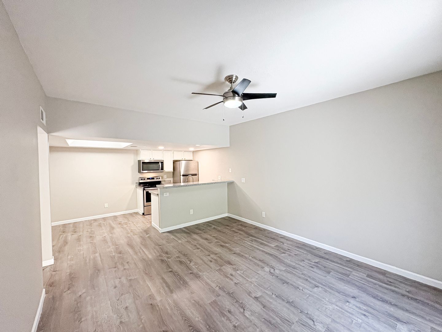 Unfurnished apartment interior at Maryland Court.