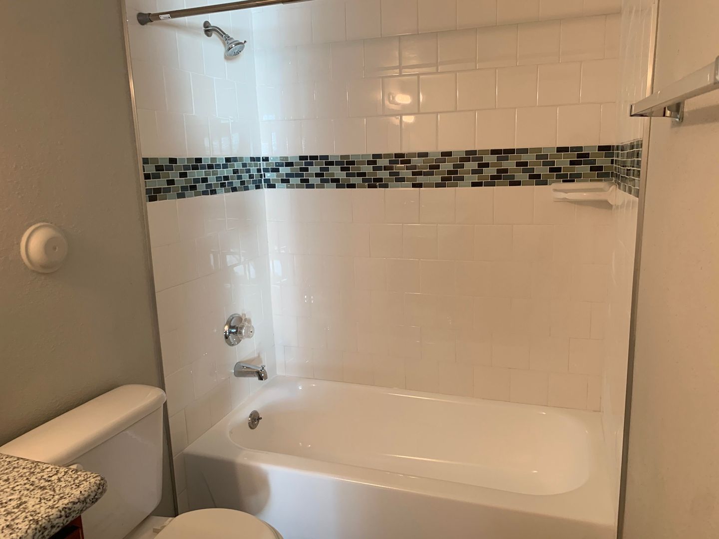 Apartment bathroom — representative home at La Vie.
