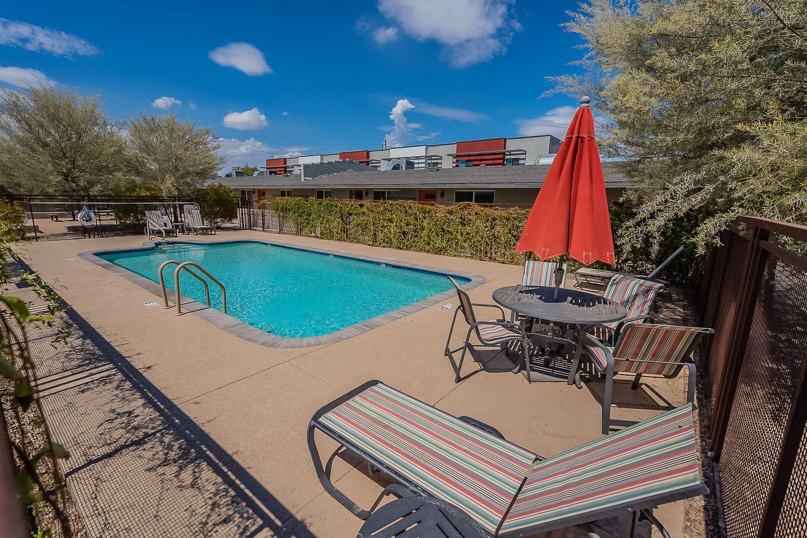 Pool and poolside area at La Vie.