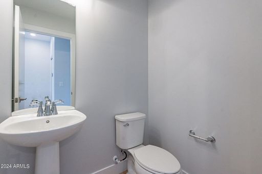 Apartment bathroom — representative home at Halcyon on 18th Street.